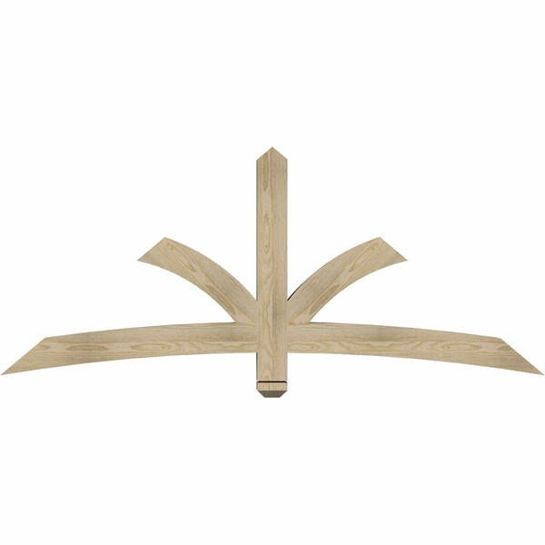 Ekena Millwork Davenport Rough Sawn Timber Gable Bracket, Douglas Fir, 72"W x 30"H x 4"D x 4"F, 10/12 Pitch GBW072X30X0404DAV00RDF - main